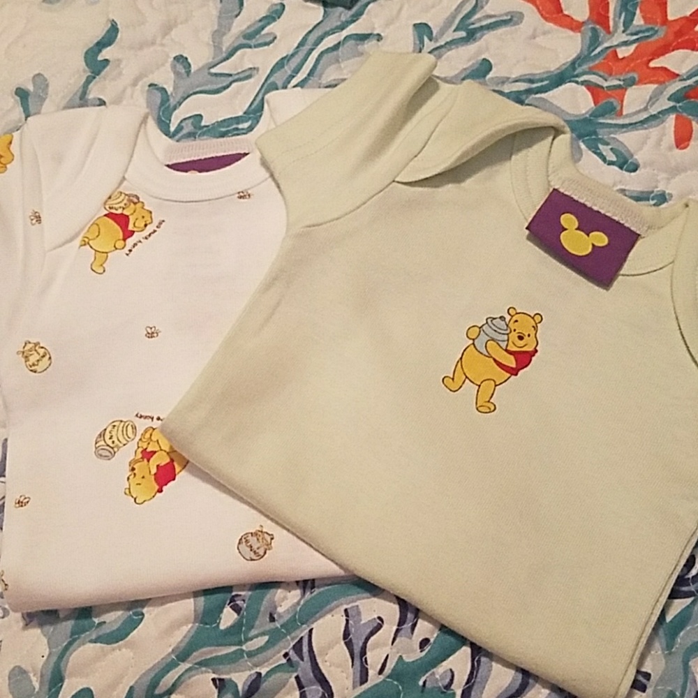 Set of 2 Disney Pooh onsies